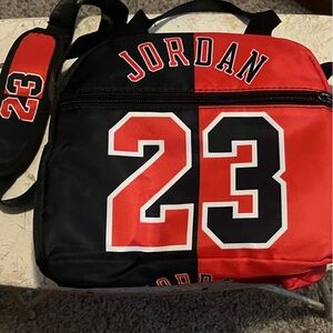 Jordan Men's Black‎ and Red Lunch bag